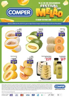 Comper - Ofertas Festival do Melão - Pré-Visualização do folheto da loja Comper, válido de 18.11.2025