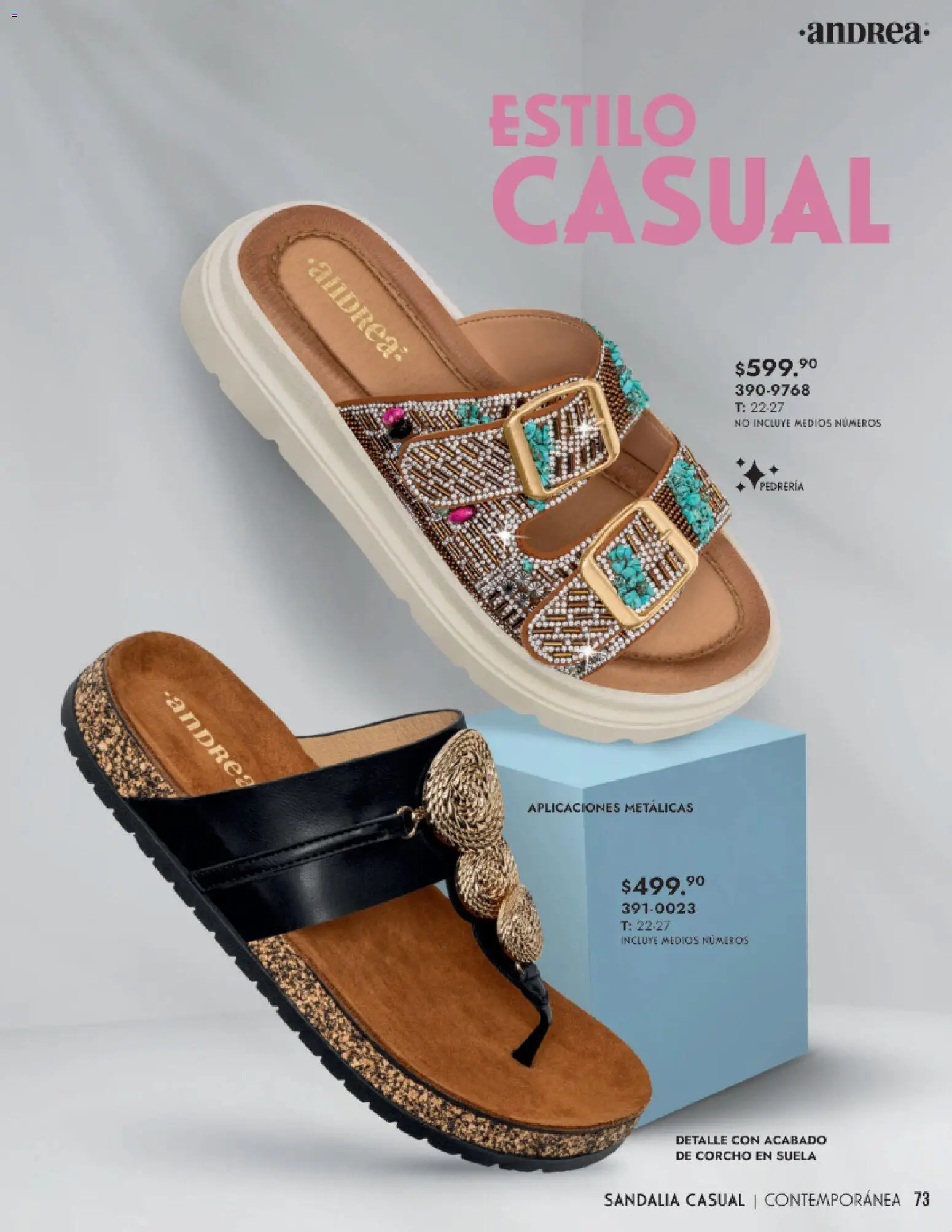 Nuevas ofertas de Andrea válidas en toda la República Mexicana desde el 25.01.2026. ¡Encuentra las mejores ofertas en Andrea catálogo Calzado Dama! | Página: 73