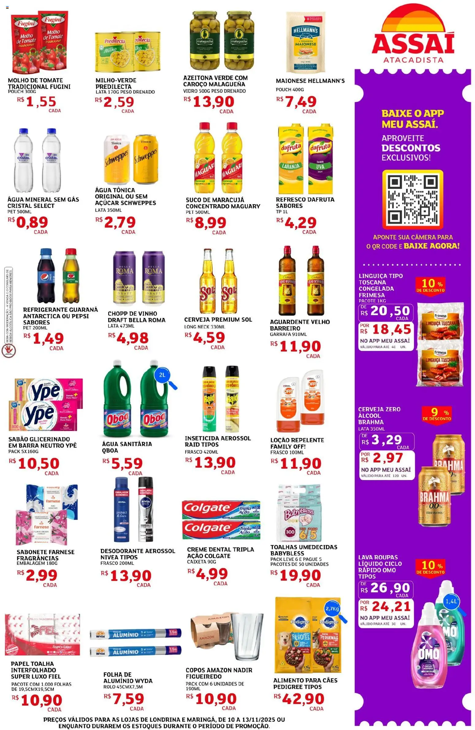 Assaí Atacadista Folheto - válido de 10.11.2025 | Página: 3 | Produtos: Rolo, Creme, Bebida, Repelente