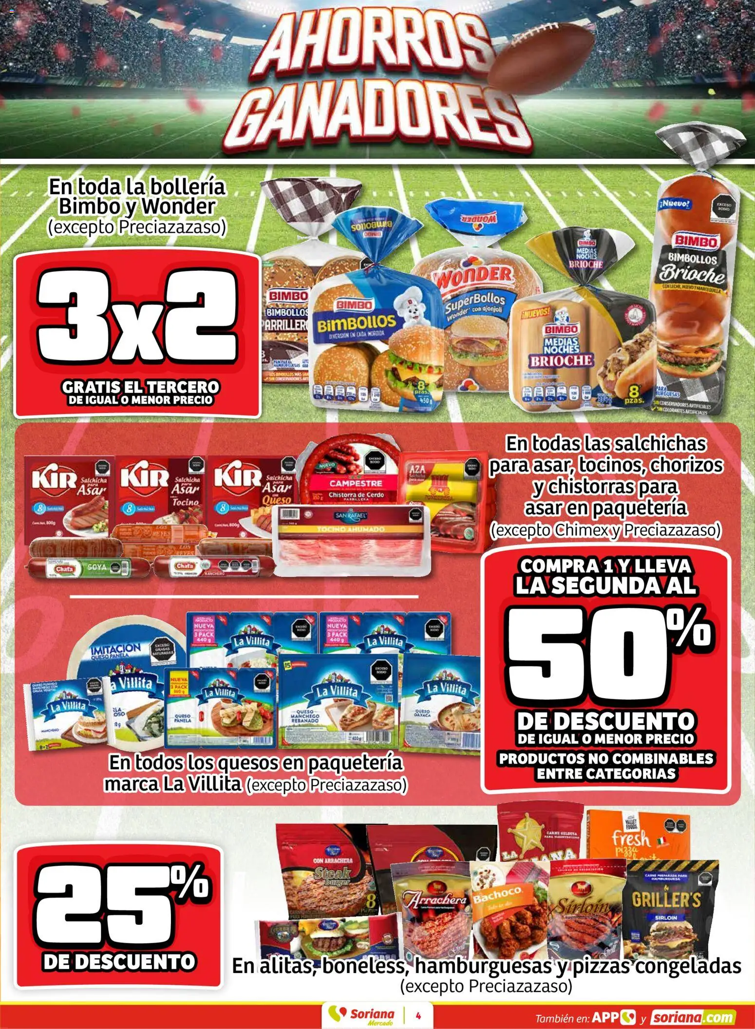 Nuevas ofertas de Soriana válidas en toda la República Mexicana desde el 05.02.2026. ¡Encuentra las mejores ofertas en Soriana - Fin de Semana Mercado: Nuevo León! | Página: 4