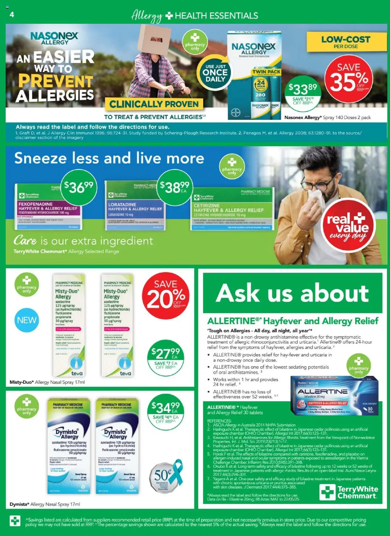 Terry White catalogue - valid from 31.07.2025 | Page: 6 | Products: Nasal spray, Treatment, Tablets, Allergy