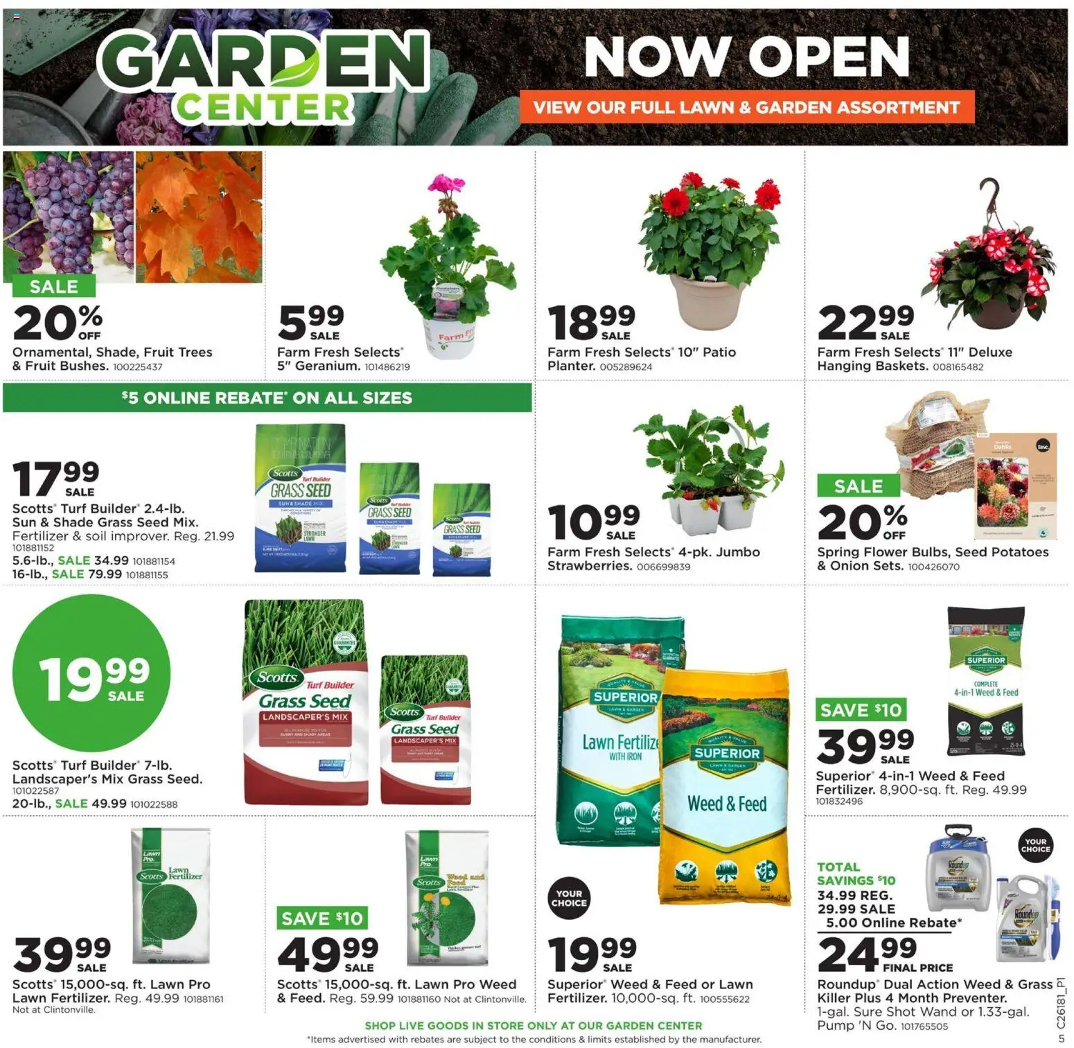 Mills Fleet Farm Weekly Ad - valid from 27.04.2026 | Page: 9 | Products: Pump, Potatoes, Onion, Iron