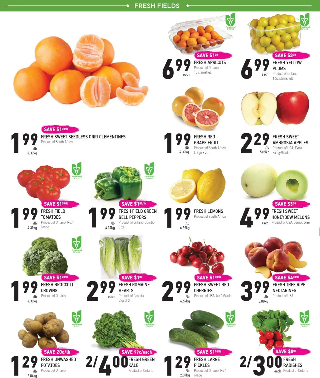 Coppas Fresh Market flyer valid from 31.07.2025 | Page: 2 | Products: Potatoes, Apples, Tomatoes