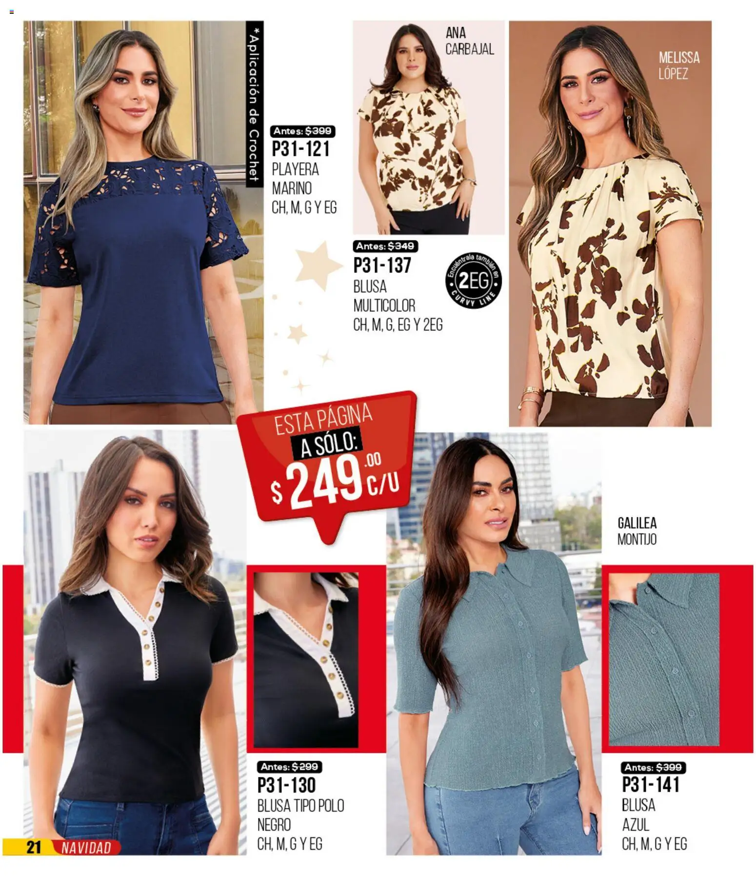 Nuevas ofertas de Cklass válidas en toda la República Mexicana desde el 30.11.2025. ¡Encuentra las mejores ofertas en Cklass catálogo Rebajas Navideñas Ropa! | Página: 22 | Productos: Blusa, Playera