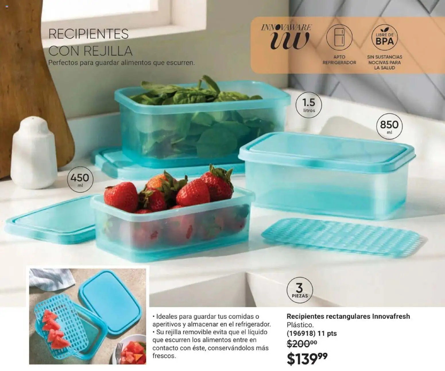 Nuevas ofertas de AVON válidas en toda la República Mexicana desde el 08.05.2026. ¡Encuentra las mejores ofertas en AVON Casa & Estilo 8 2026! | Página: 95 | Productos: Refrigerador, Rejilla