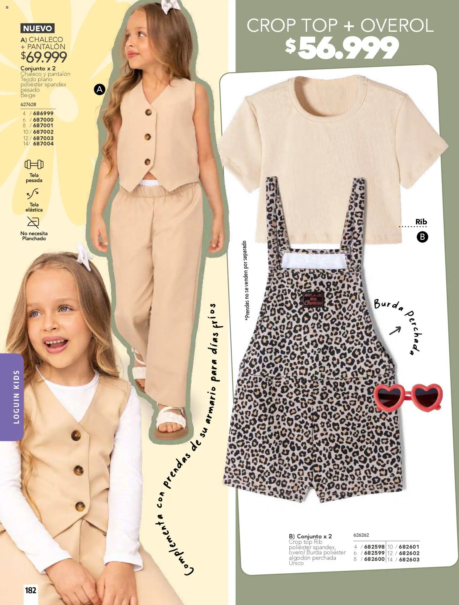 Pacifika revista - valida desde el 01.02.2026 | Página: 182 | Productos: Algodón, Top, Conjunto, Overol