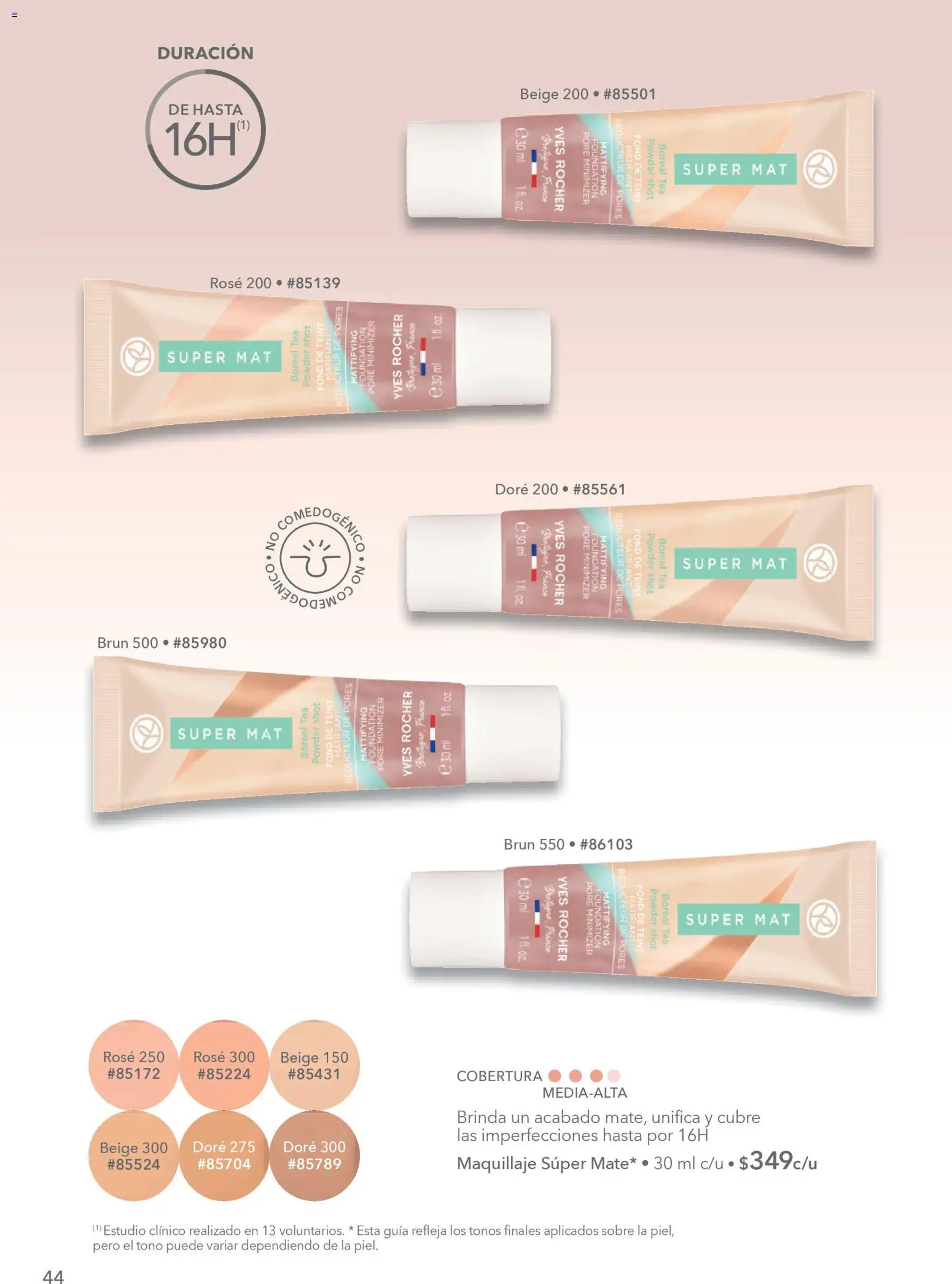 Nuevas ofertas de Yves Rocher válidas en toda la República Mexicana desde el 24.03.2026. ¡Encuentra las mejores ofertas en Yves Rocher campaña 5 2026! | Página: 44 | Productos: Shot, Maquillaje, Sobre