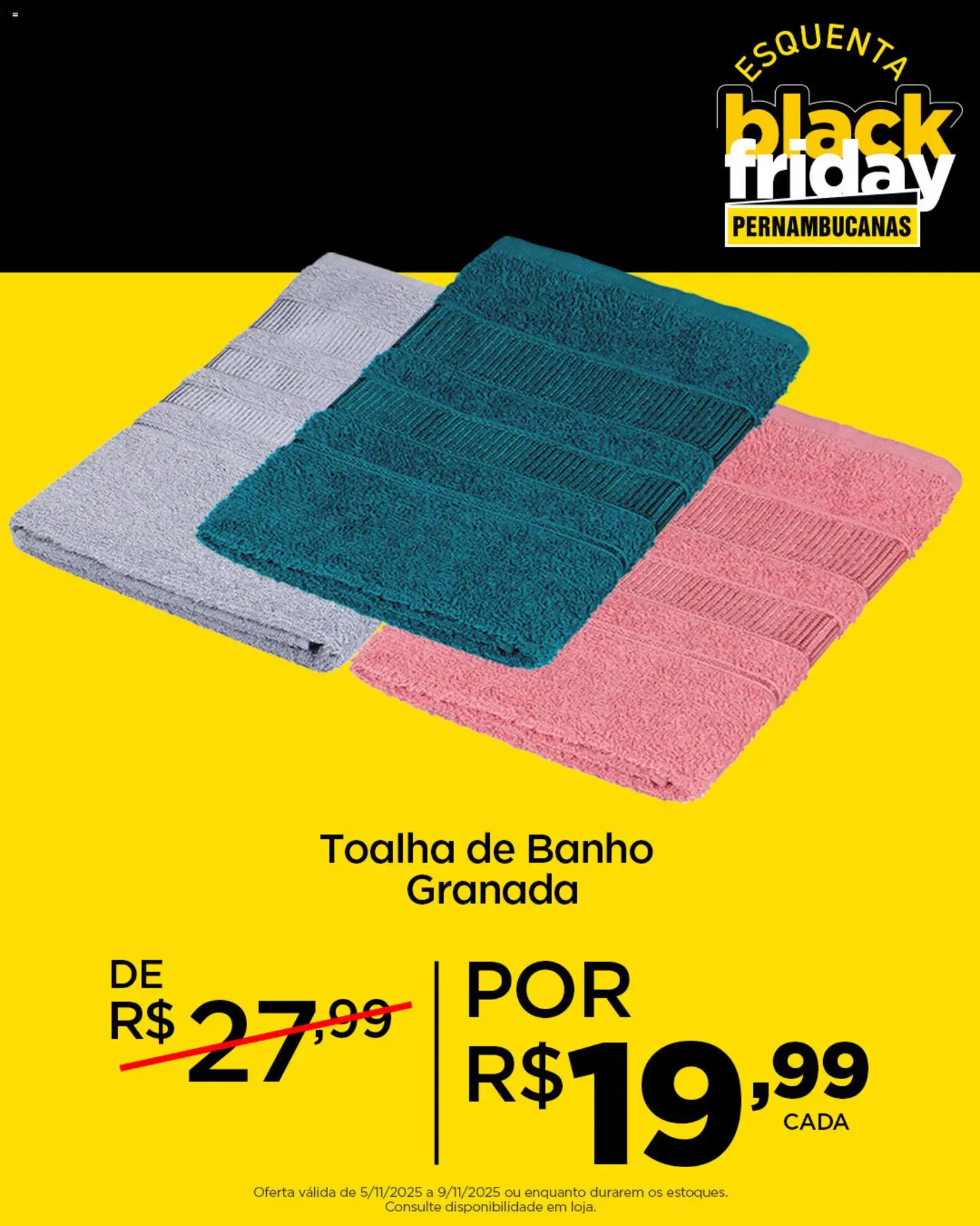 Pernambucanas Folheto - válido de 05.11.2025 | Página: 4 | Produtos: Toalha de banho
