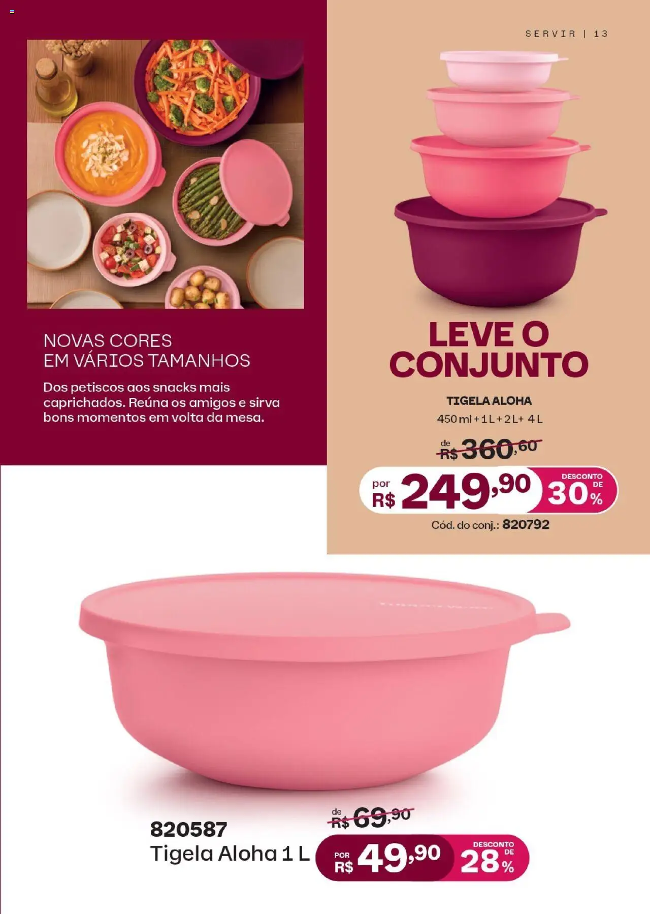 Tupperware Folheto - válido de 01.08.2025 | Página: 13 | Produtos: Tigela