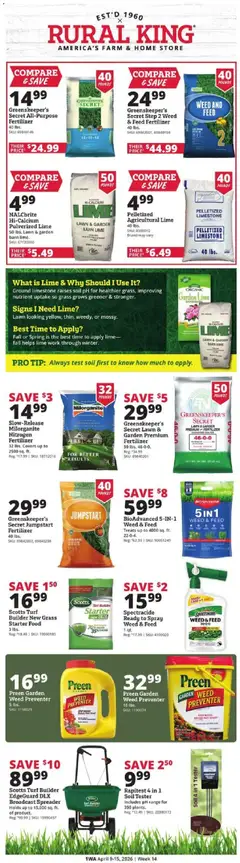 Preview of Rural King weekly ads valid from 09.04.2026