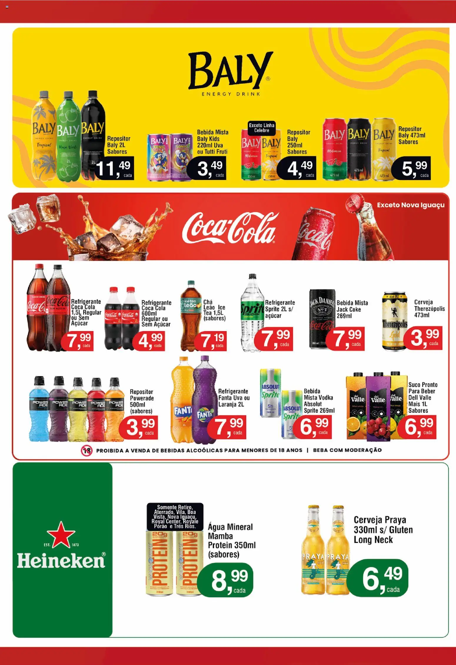 Royal Supermercados Folheto - válido de 06.04.2026 | Página: 11 | Produtos: Fanta, Vodka, Bebida, Água mineral