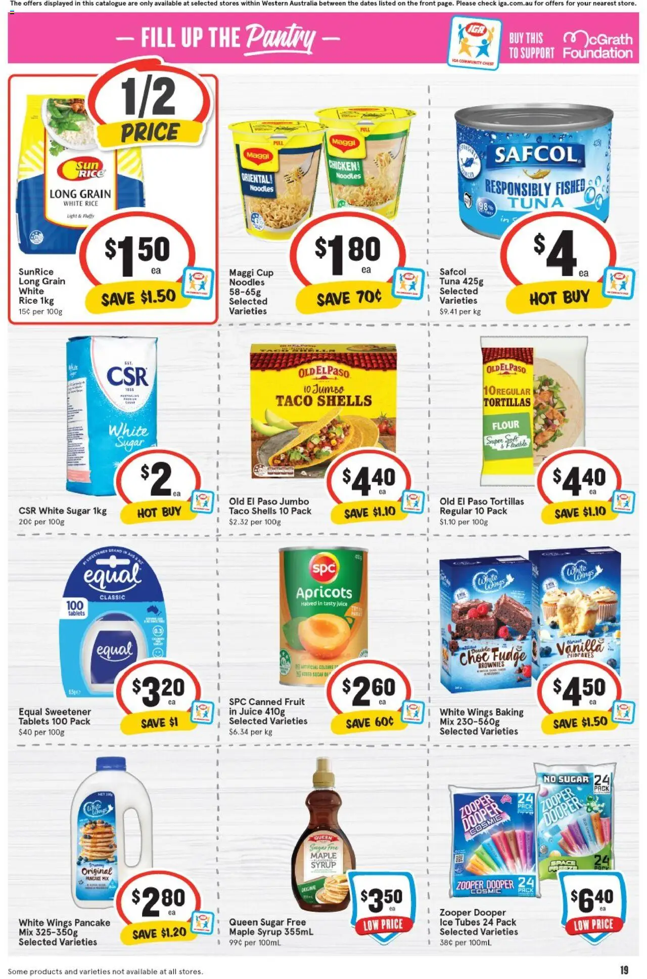 IGA catalogue - valid from 10.09.2025 | Page: 20 | Products: Flour, Juice, Noodles, Sugar