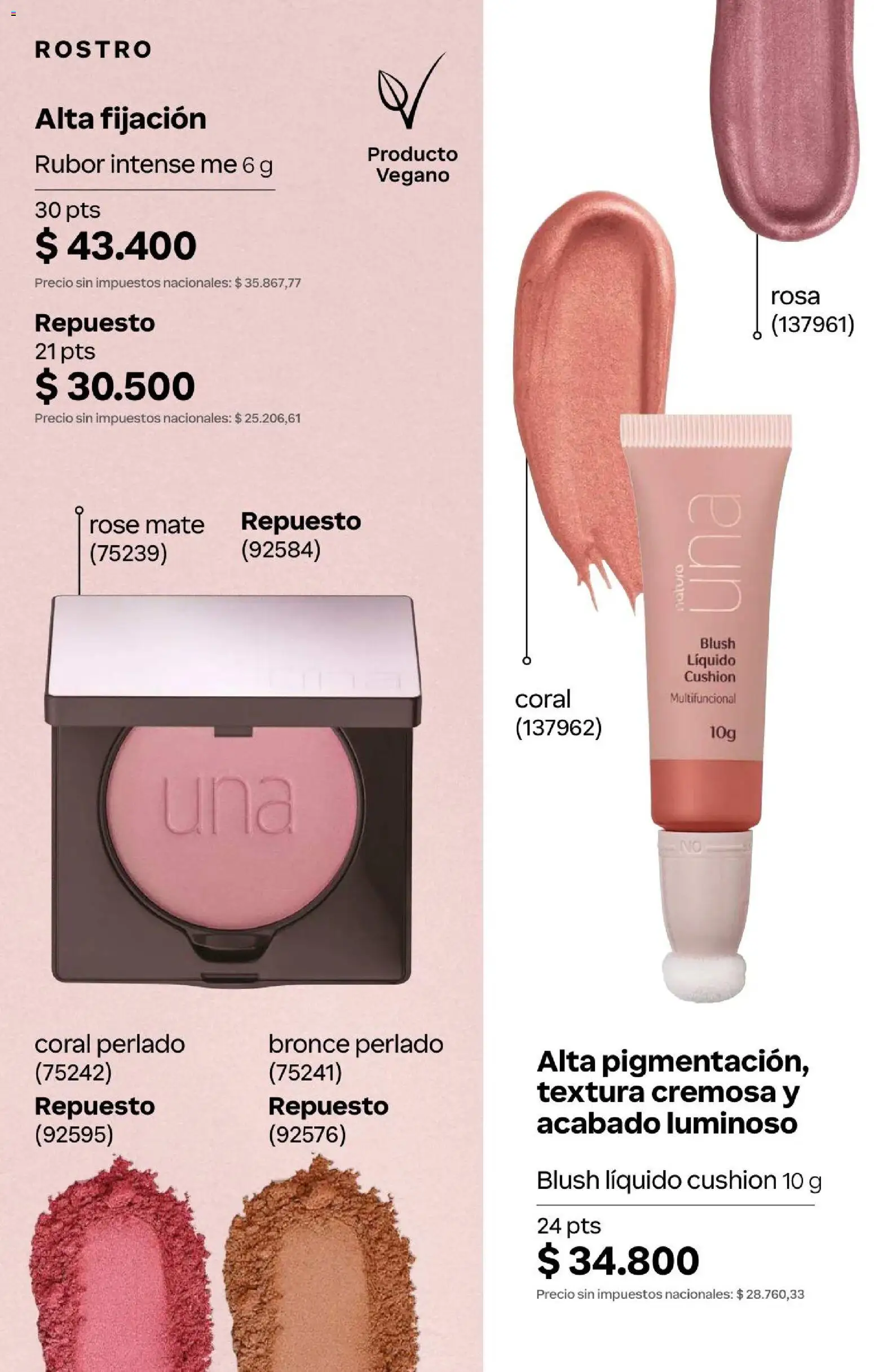 Natura Catálogo Ciclo 4/2026 │ válido desde el 01.04.2026 | Página: 141 | Productos: Mate, Rubor