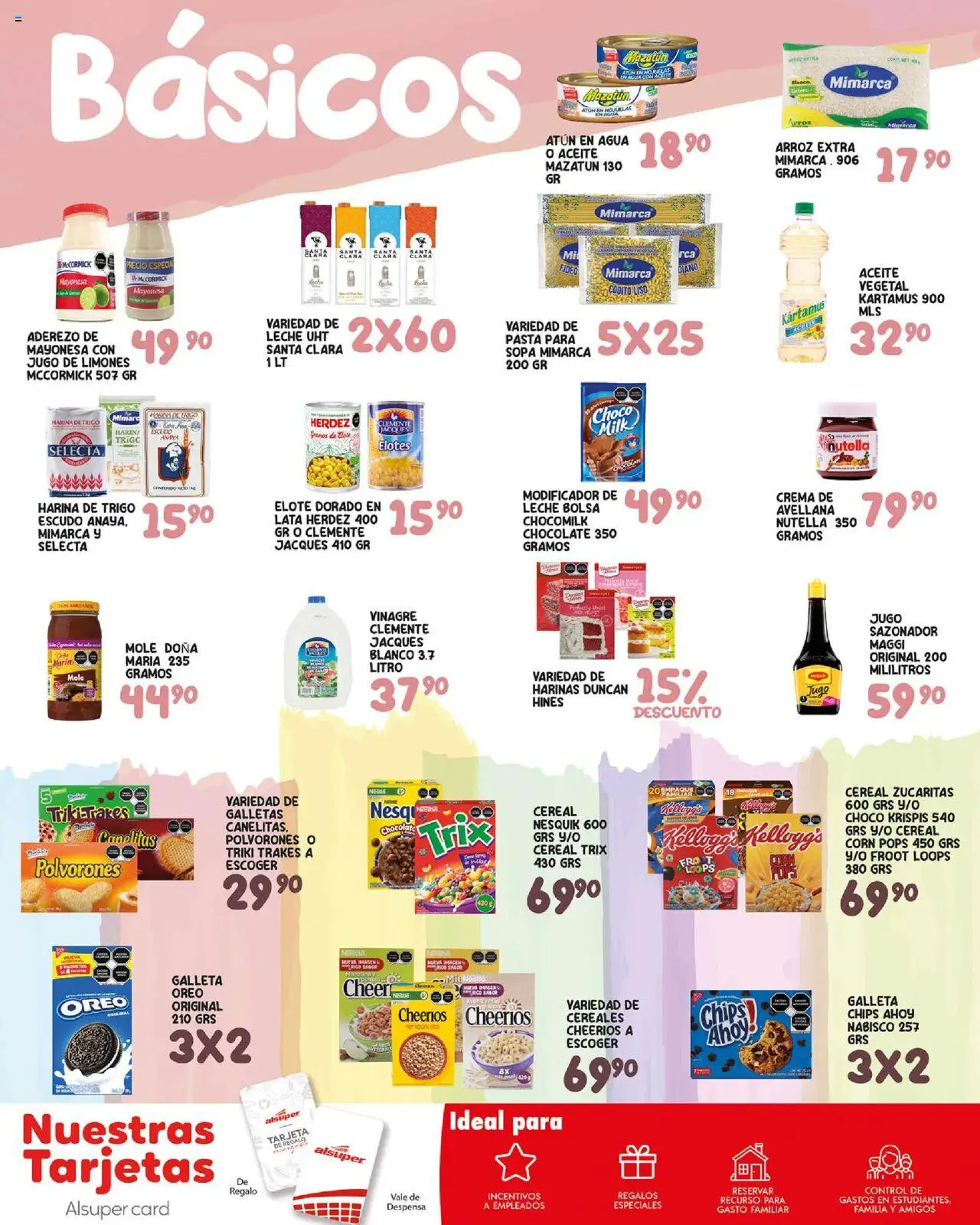 Nuevas ofertas de Alsuper válidas en toda la República Mexicana desde el 05.08.2025. ¡Encuentra las mejores ofertas en Alsuper - Folleto - Laguna! | Página: 6 | Productos: Vinagre, Leche, Pasta, Galletas