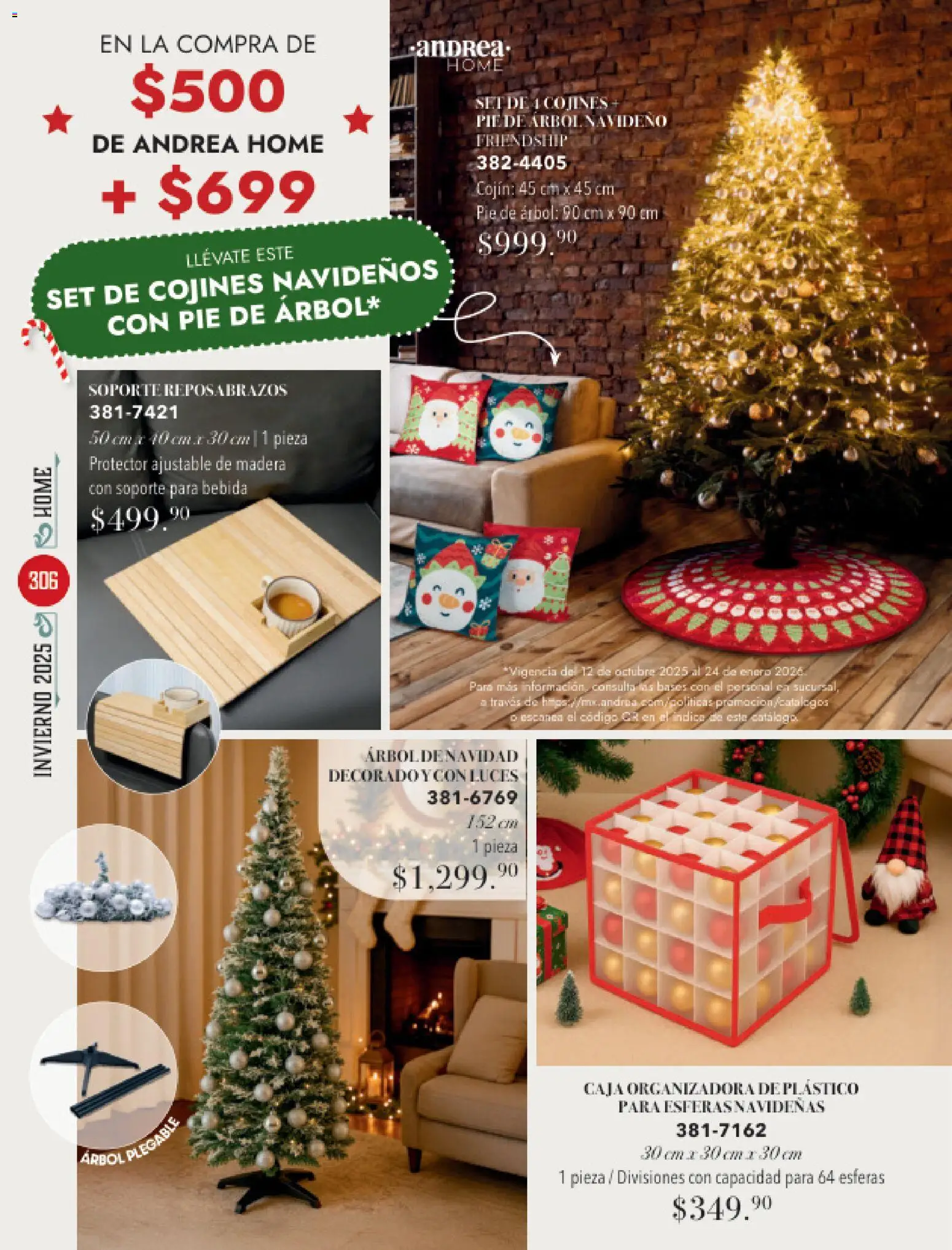 Nuevas ofertas de Andrea válidas en toda la República Mexicana desde el 26.11.2025. ¡Encuentra las mejores ofertas en Andrea catálogo Invierno! | Página: 306 | Productos: Caja