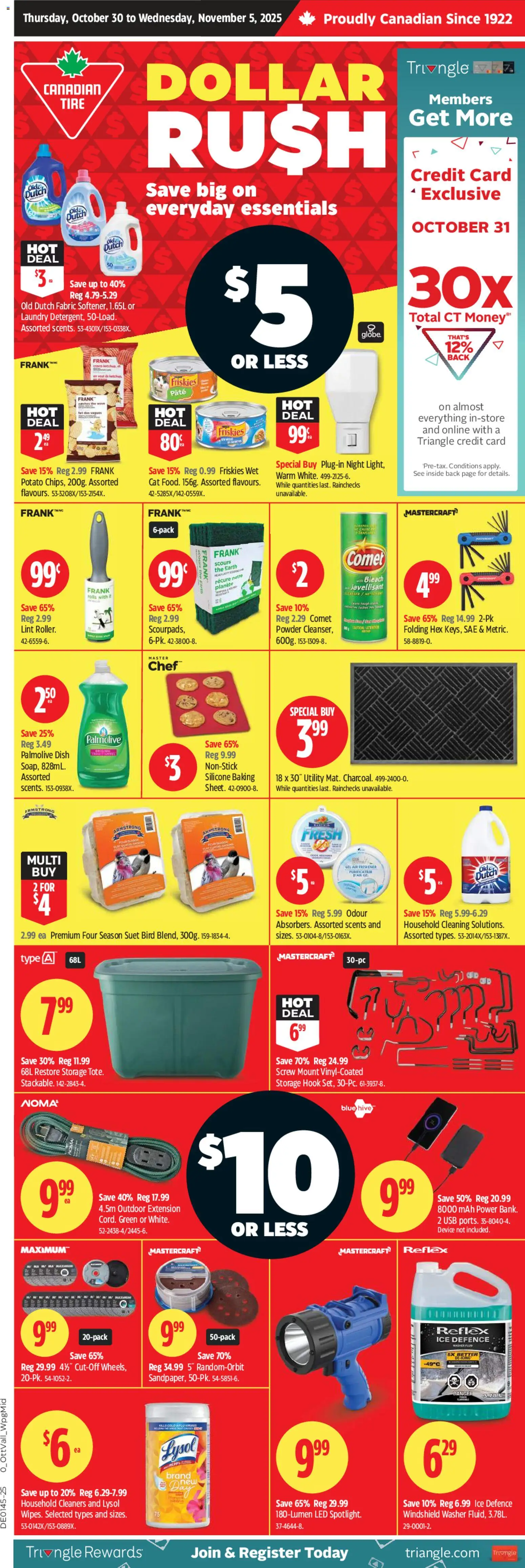Canadian Tire flyer valid from 30.10.2025 | Page: 1 | Products: Powder
