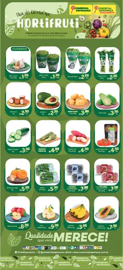 Comercial Esperança ofertas Hortifruti - Pré-Visualização do folheto da loja Comercial Esperança, válido de 14.04.2026