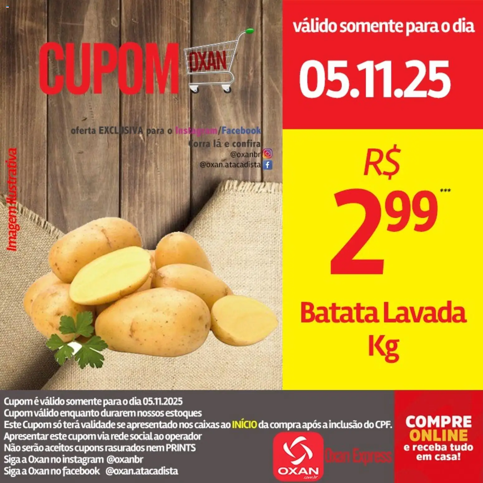 Oxan Atacadista Folheto - válido de 05.11.2025 | Página: 15 | Produtos: Batata