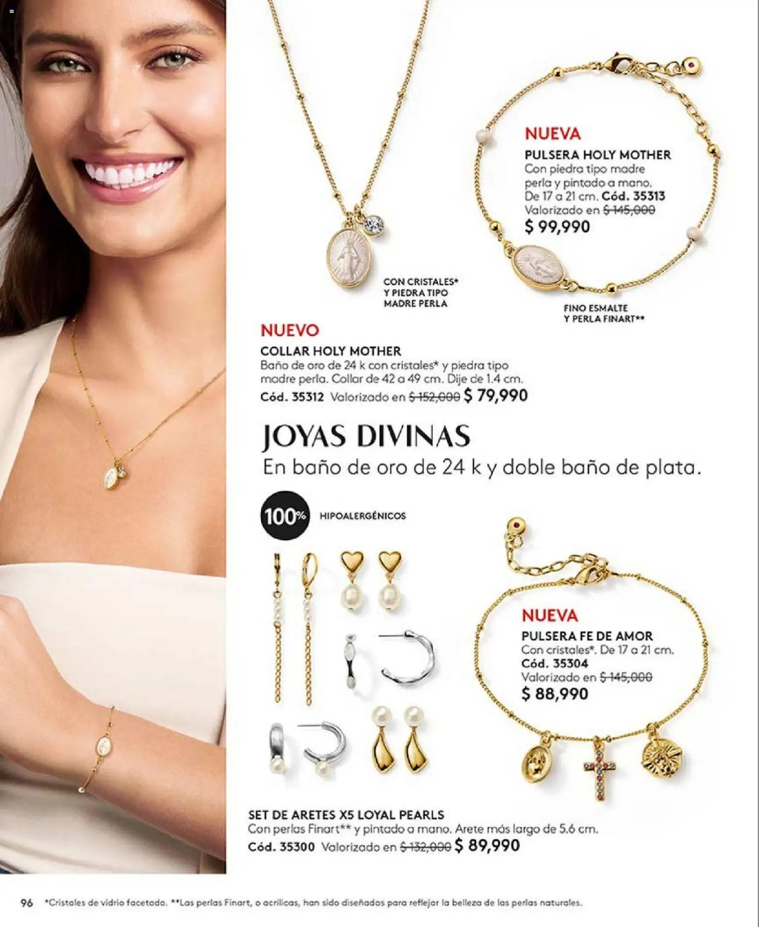 Ésika revista - valida desde el 20.02.2026 | Página: 96 | Productos: Aretes, Pulsera, Baño, Collar