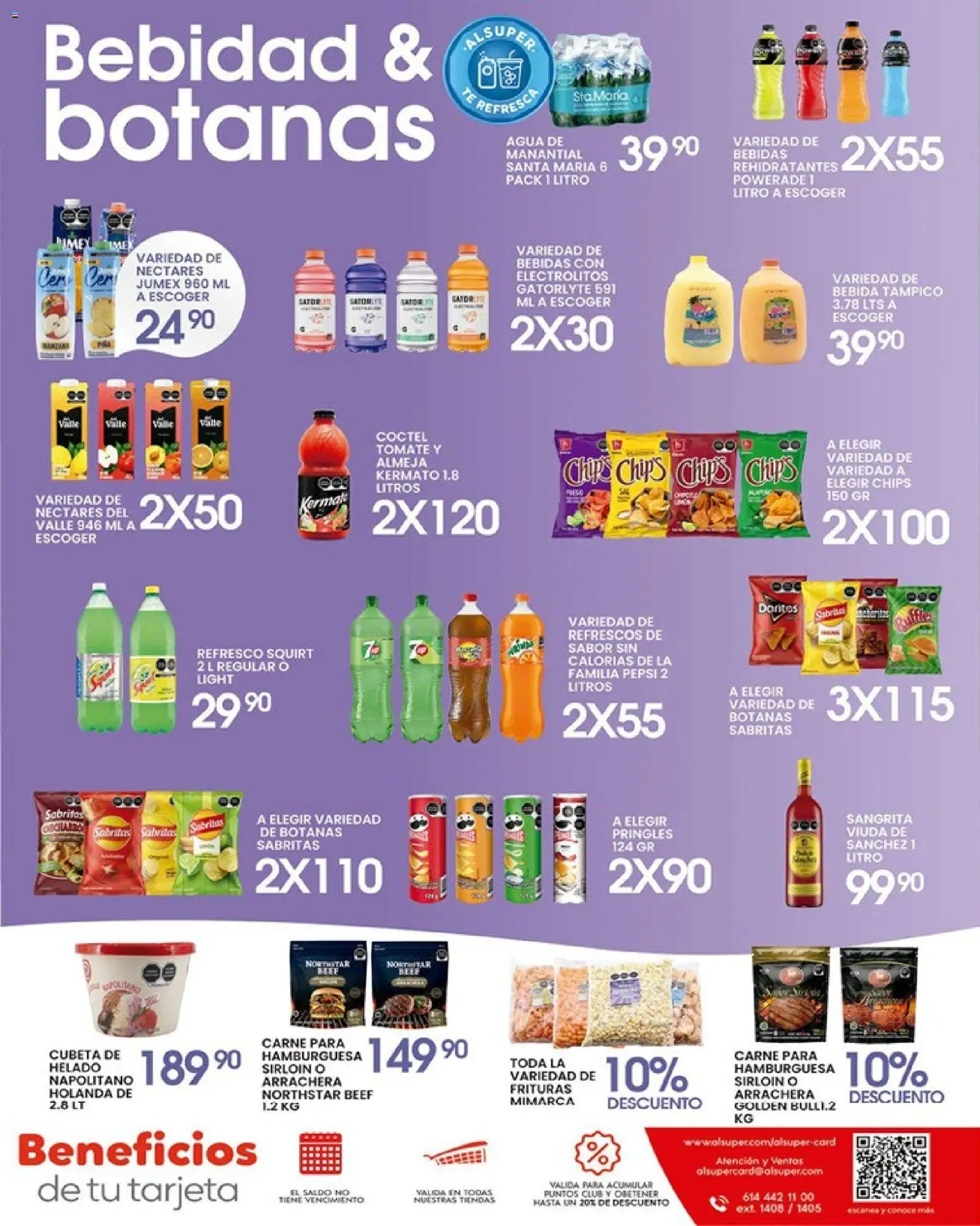 Nuevas ofertas de Alsuper válidas en toda la República Mexicana desde el 10.04.2026. ¡Encuentra las mejores ofertas en Alsuper folleto CASAS GRANDES! | Página: 7 | Productos: Refresco, Tomate, Agua, Helado