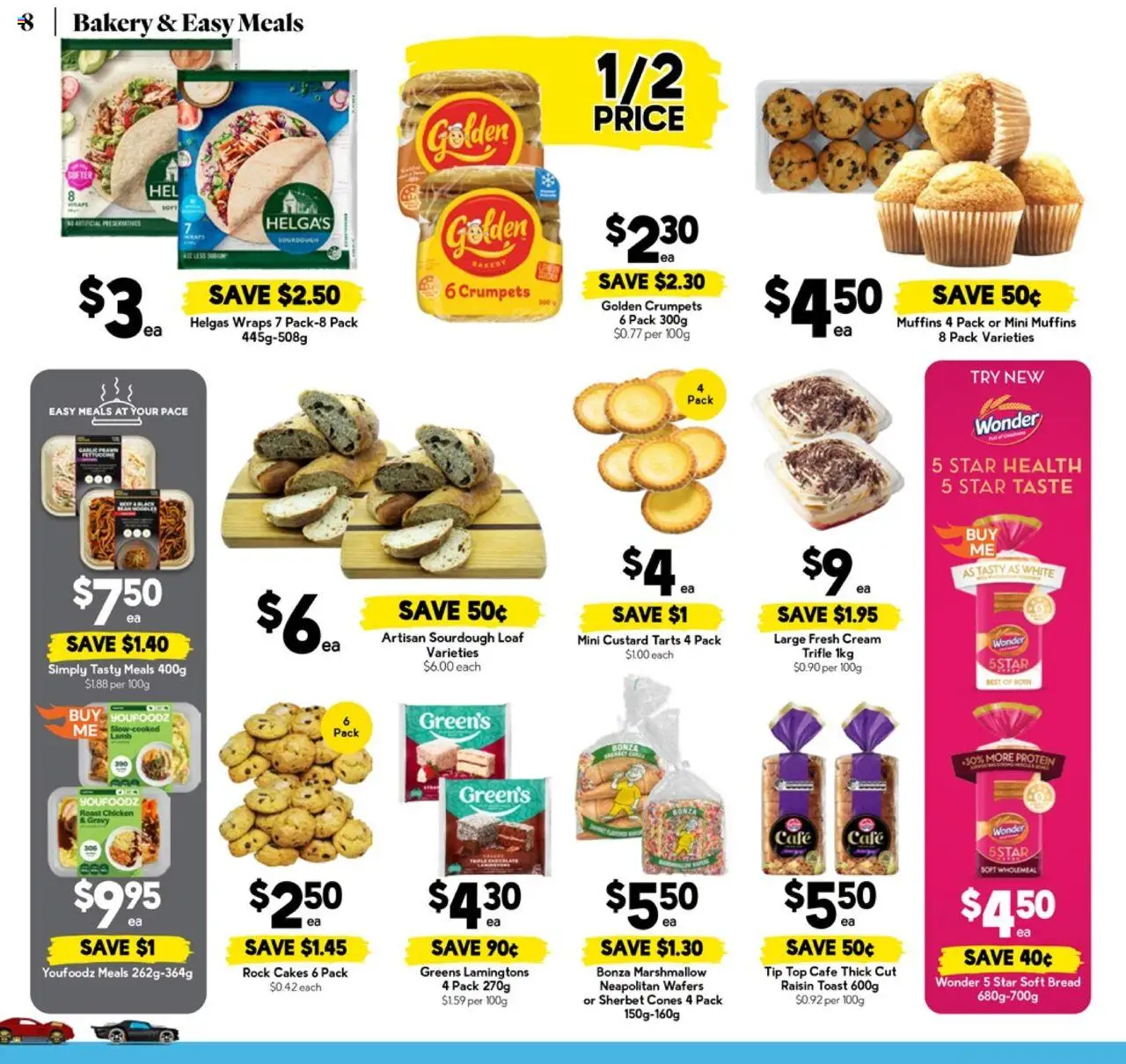 Drakes catalogue - valid from 08.10.2025 | Page: 8 | Products: Lamb, Muffins, Lamingtons, Bakery