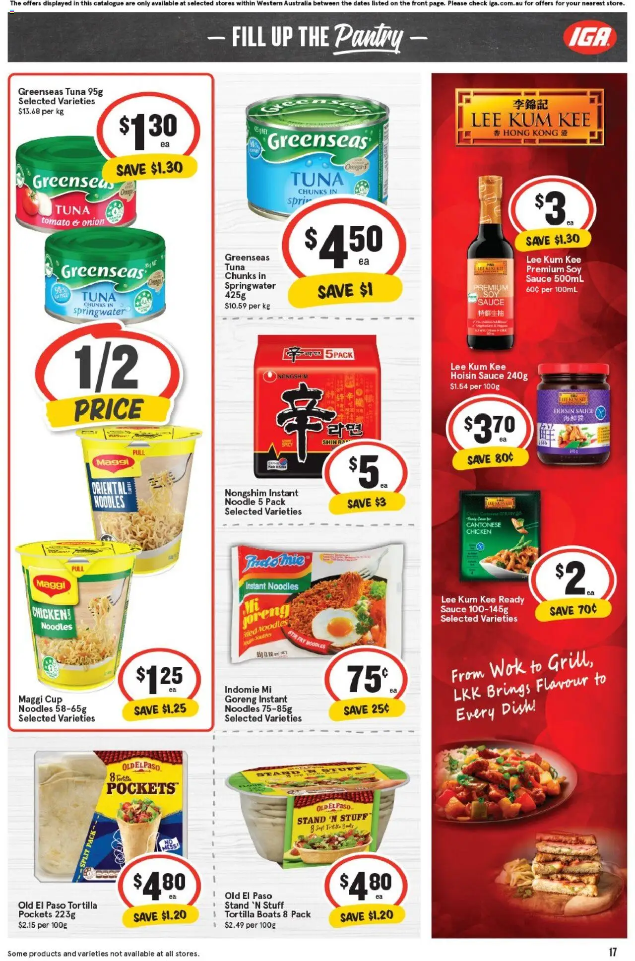 IGA catalogue - valid from 08.10.2025 | Page: 20 | Products: Chicken, Noodles, Sauce, Tuna