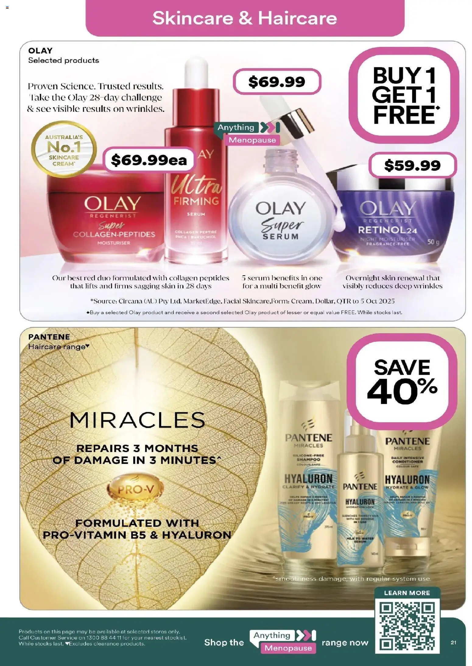 Priceline Pharmacy catalogue - valid from 19.02.2026 | Page: 21 | Products: Milk, Shampoo, Conditioner, Water