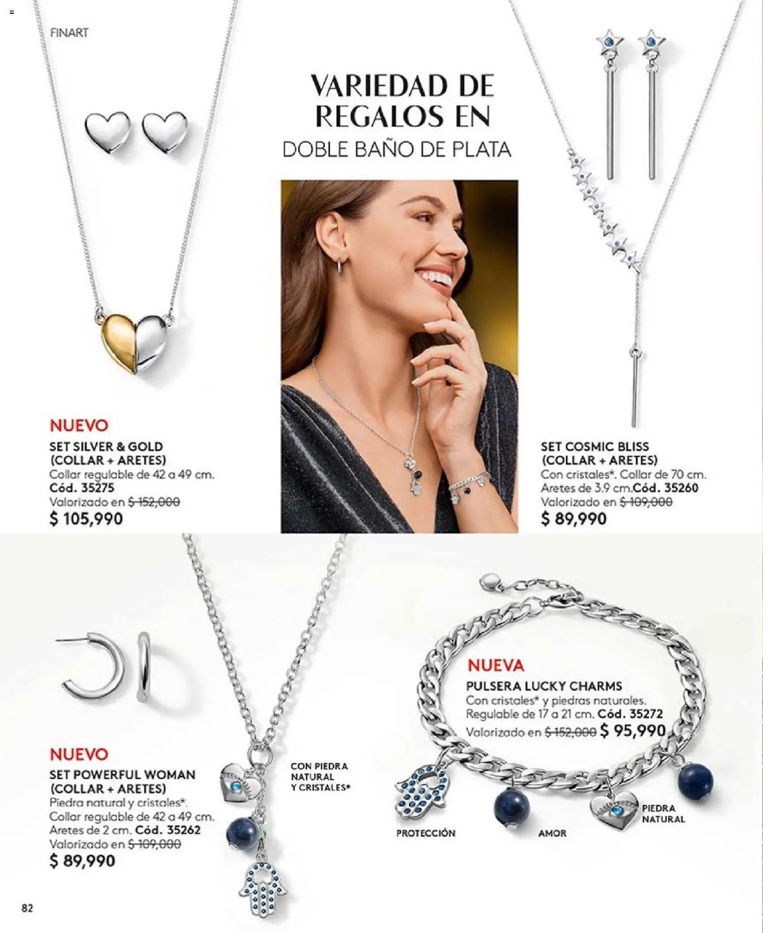 Ésika revista - valida desde el 03.11.2025 | Página: 82 | Productos: Aretes, Pulsera, Baño, Collar