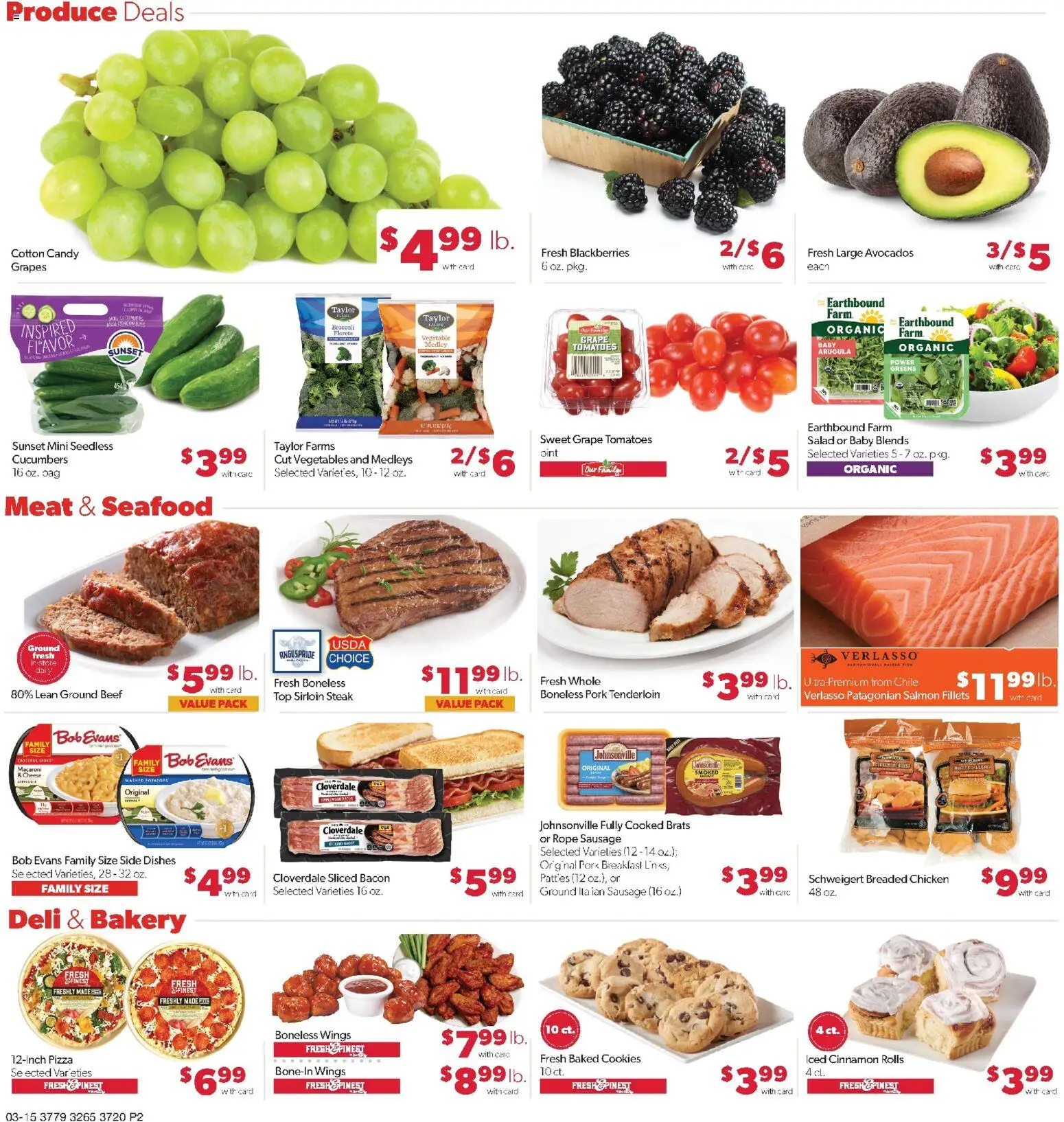 Family Fare Weekly Ad - SD - valid from 15.03.2026 | Page: 2 | Products: Bakery, Pork, Salad, Sausage