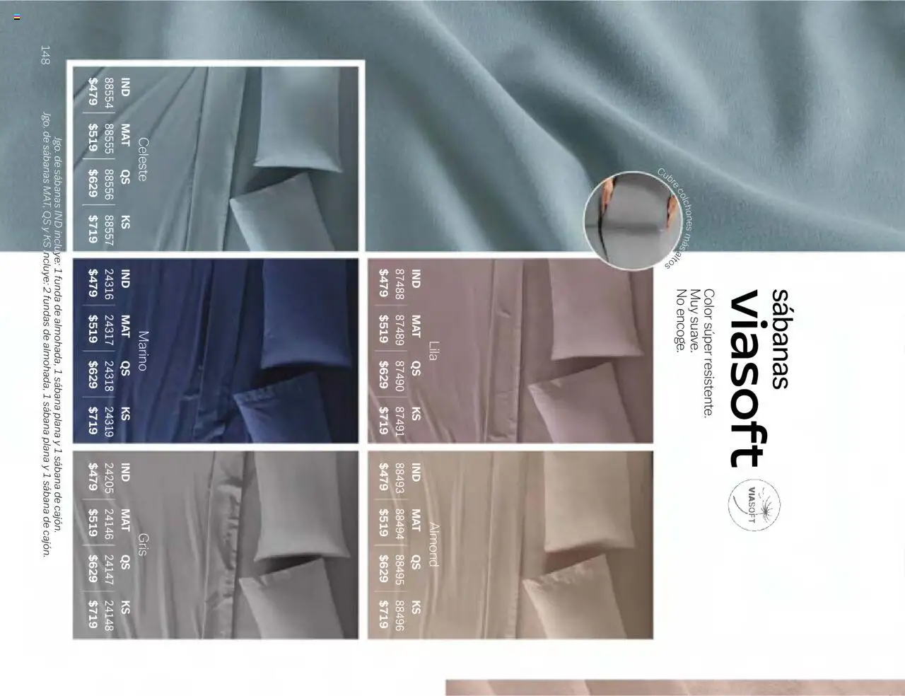 Nuevas ofertas de Vianney válidas en toda la República Mexicana desde el 24.01.2025. ¡Encuentra las mejores ofertas en Vianney catálogo Chavos! | Página: 150 | Productos: Funda, Sabanas