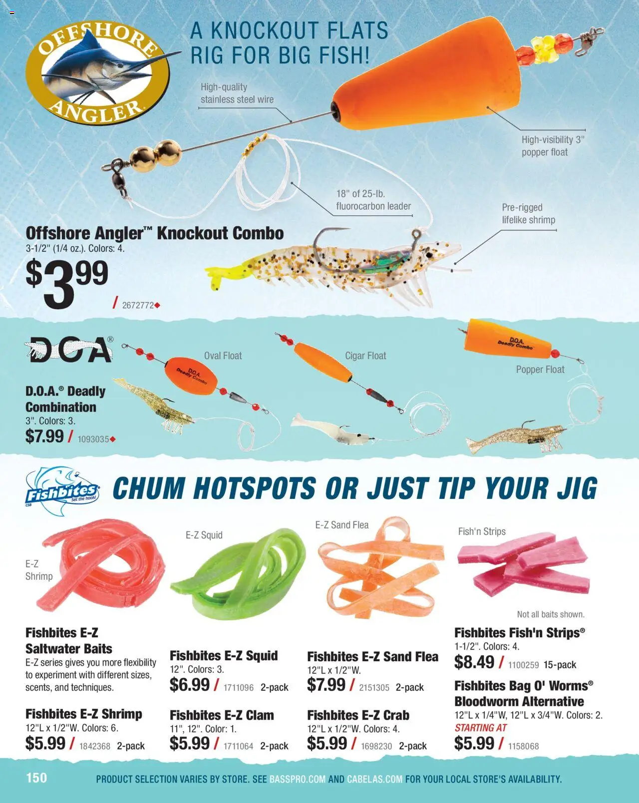 Cabela's Saltwater Specialist 25 - valid from 01.01.2025 | Page: 150 | Products: Hook, Wire, Fish, Bag