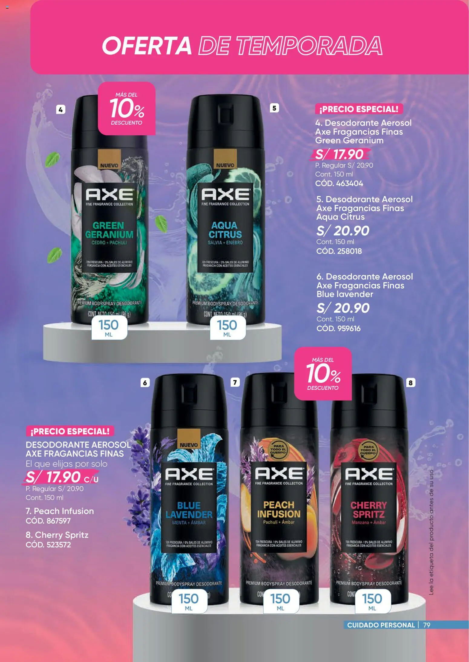 Catálogo Azzorti válido desde 09.03.2026 | Página: 79 | Productos: Desodorante, Fragancia