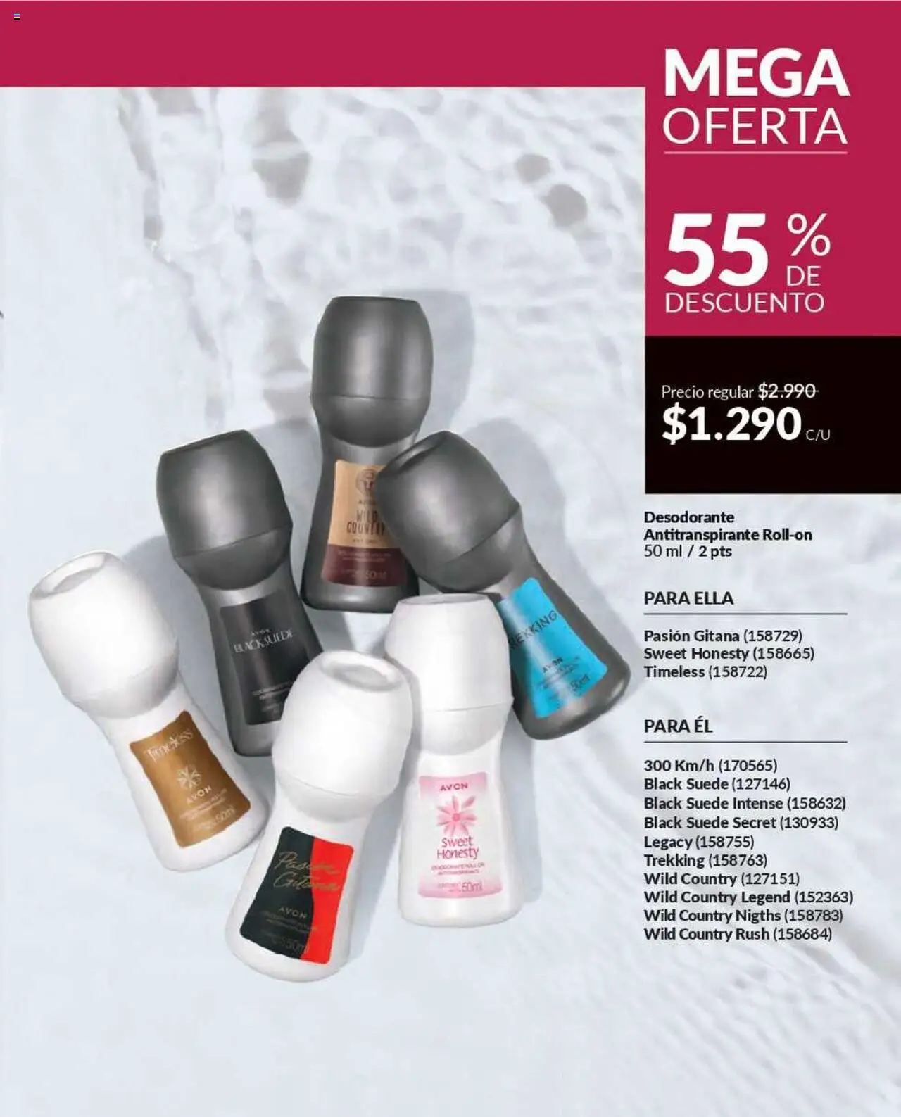 Catálogo Avon Campaña 12 │ válido desde el 09.07.2025 | Página: 134 | Productos: Desodorante, Antitranspirante