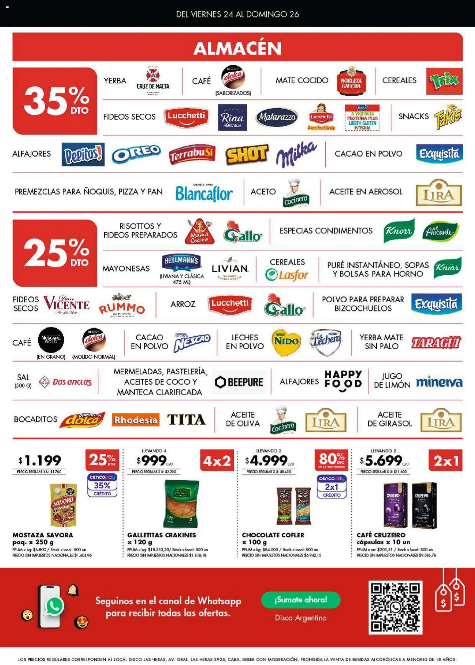 Disco ofertas │ válido desde el 23.04.2026 | Página: 3 | Productos: Pan, Jugo, Arroz, Cacao