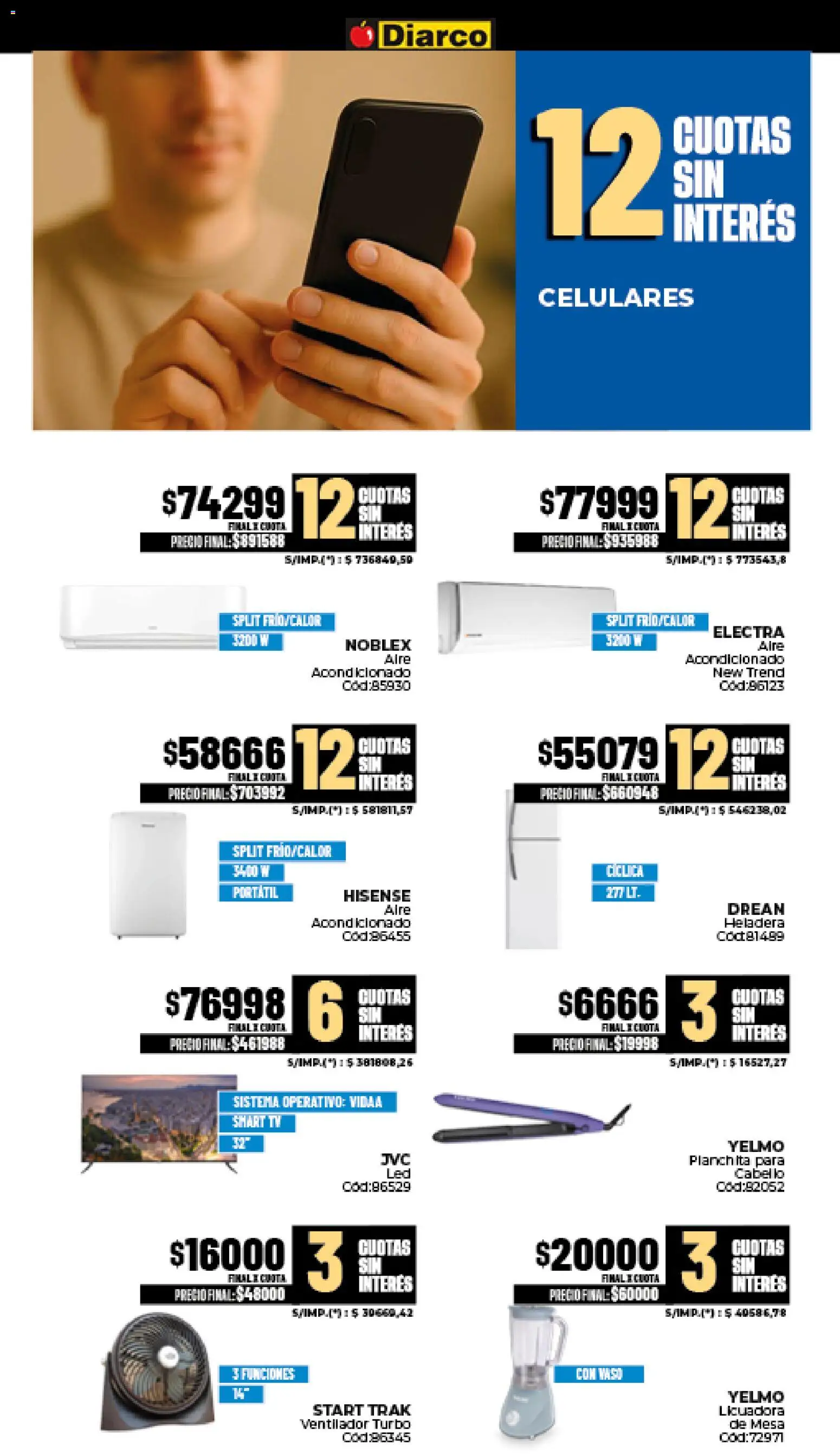 Diarco ofertas │ válido desde el 22.12.2025 | Página: 21 | Productos: Aire acondicionado, Mesa, Heladera, Licuadora