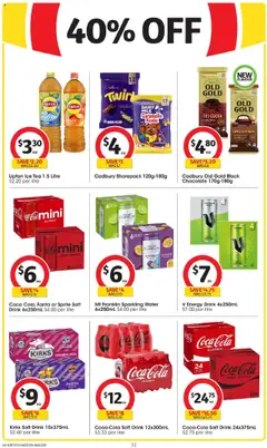 Coles catalogue - valid from 06.08.2025 | Page: 22 | Products: Coca Cola, Passionfruit, Water, Sugar