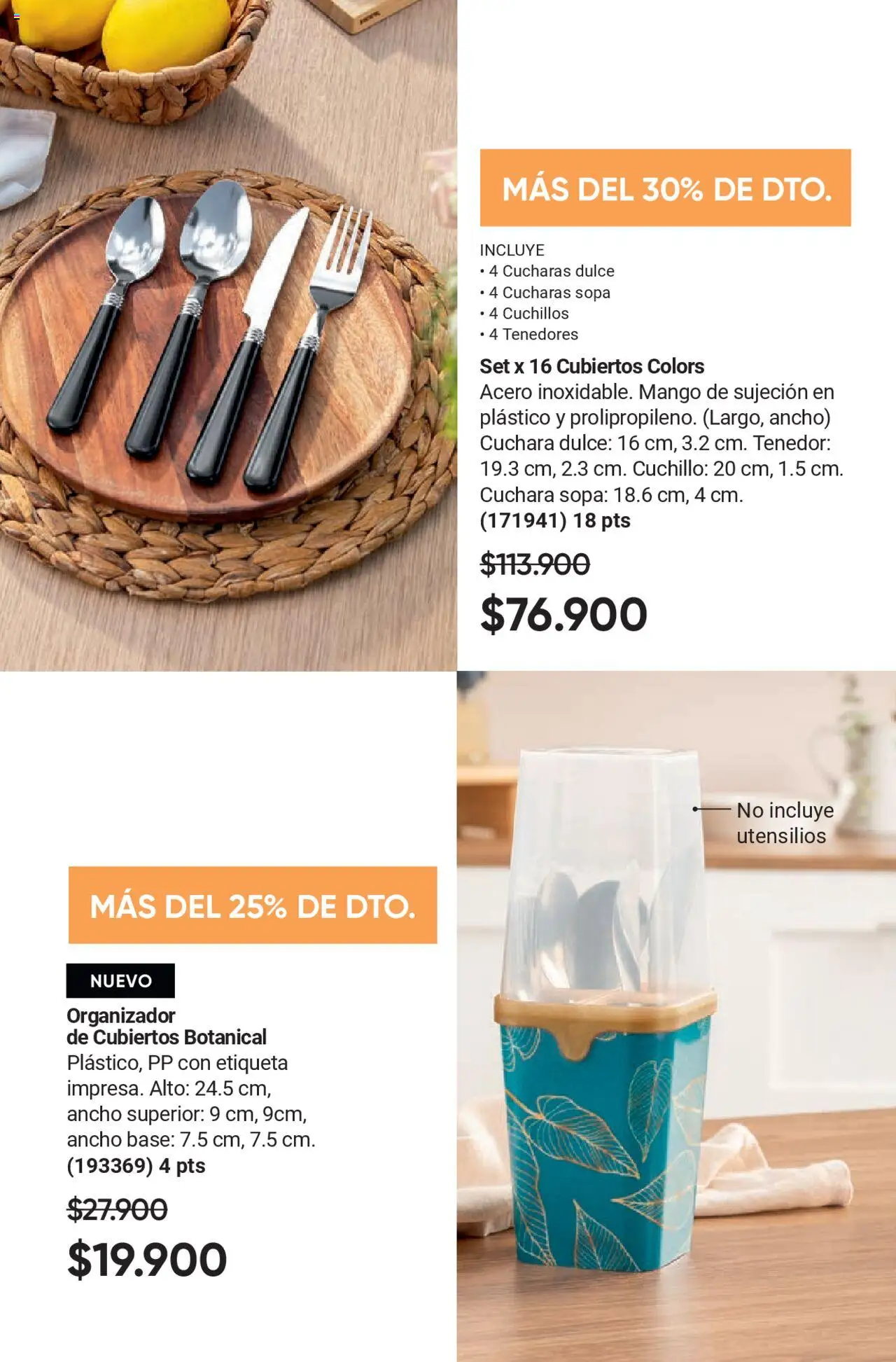 Avon revista - valida desde el 12.09.2025 | Página: 25 | Productos: Sopa, Tenedor, Cuchara, Cuchillo