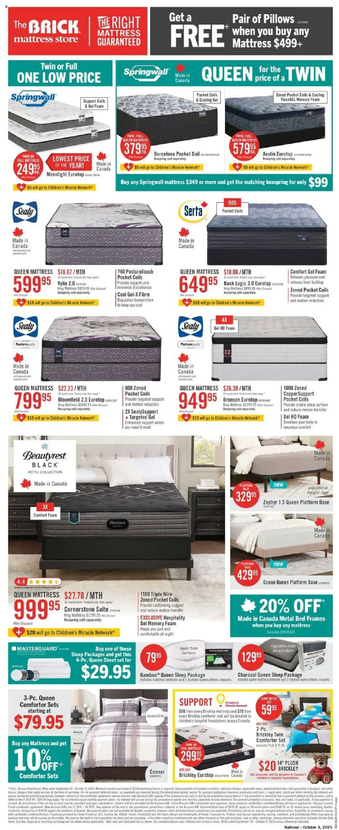 The Brick flyer valid from 30.09.2025 | Page: 13 | Products: Bed, Mattress, Apples
