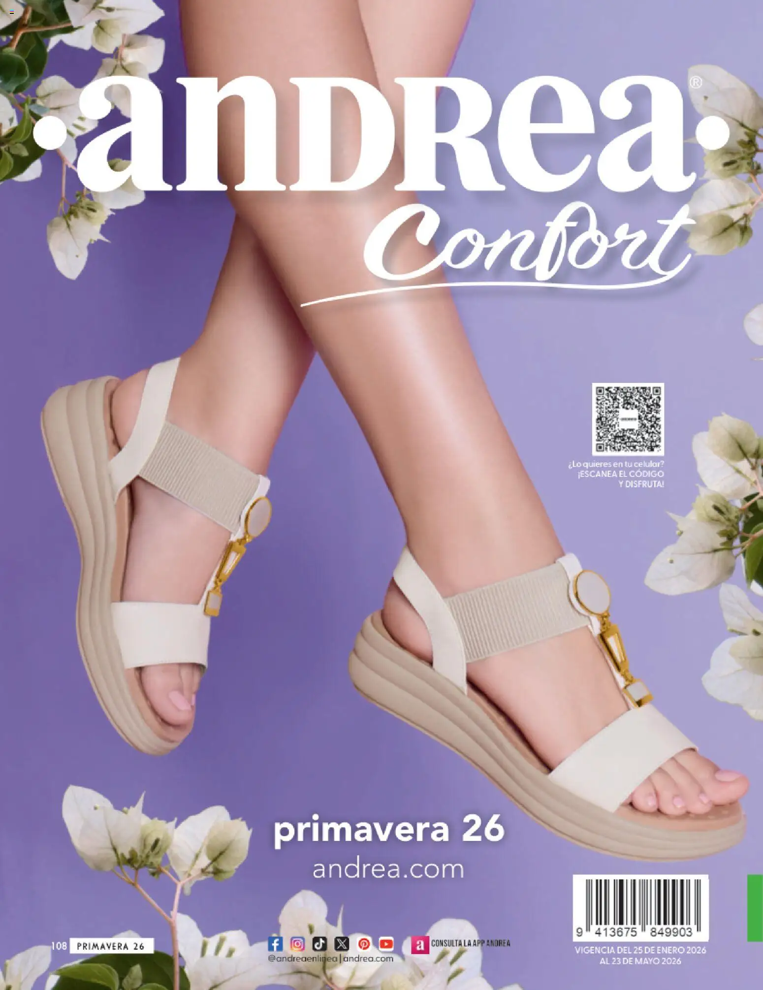Nuevas ofertas de Andrea válidas en toda la República Mexicana desde el 25.01.2026. ¡Encuentra las mejores ofertas en Andrea catálogo Calzado Confort ! | Página: 97