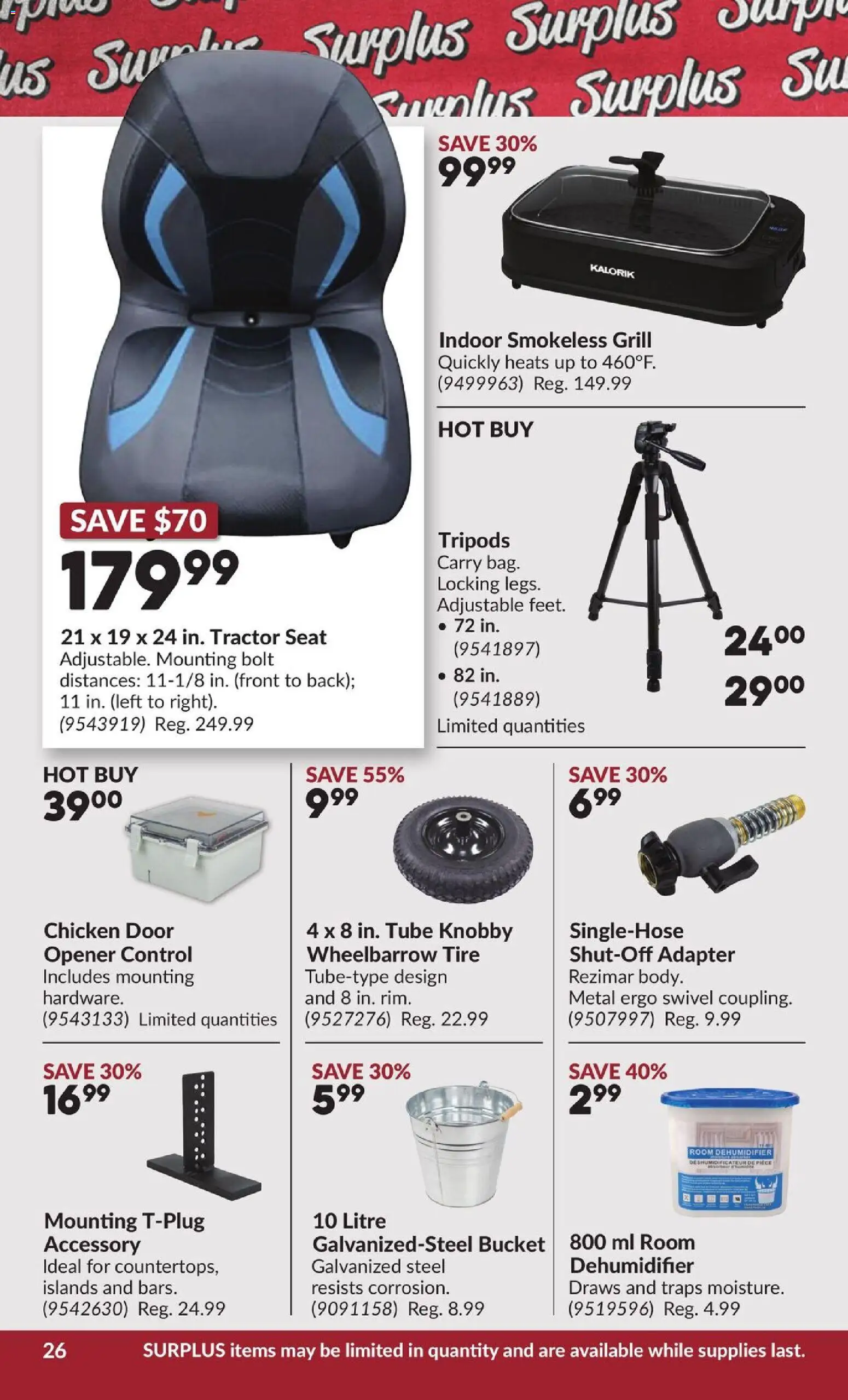 Princess Auto flyer valid from 24.02.2026 | Page: 30 | Products: Adapter, Grill, Chicken