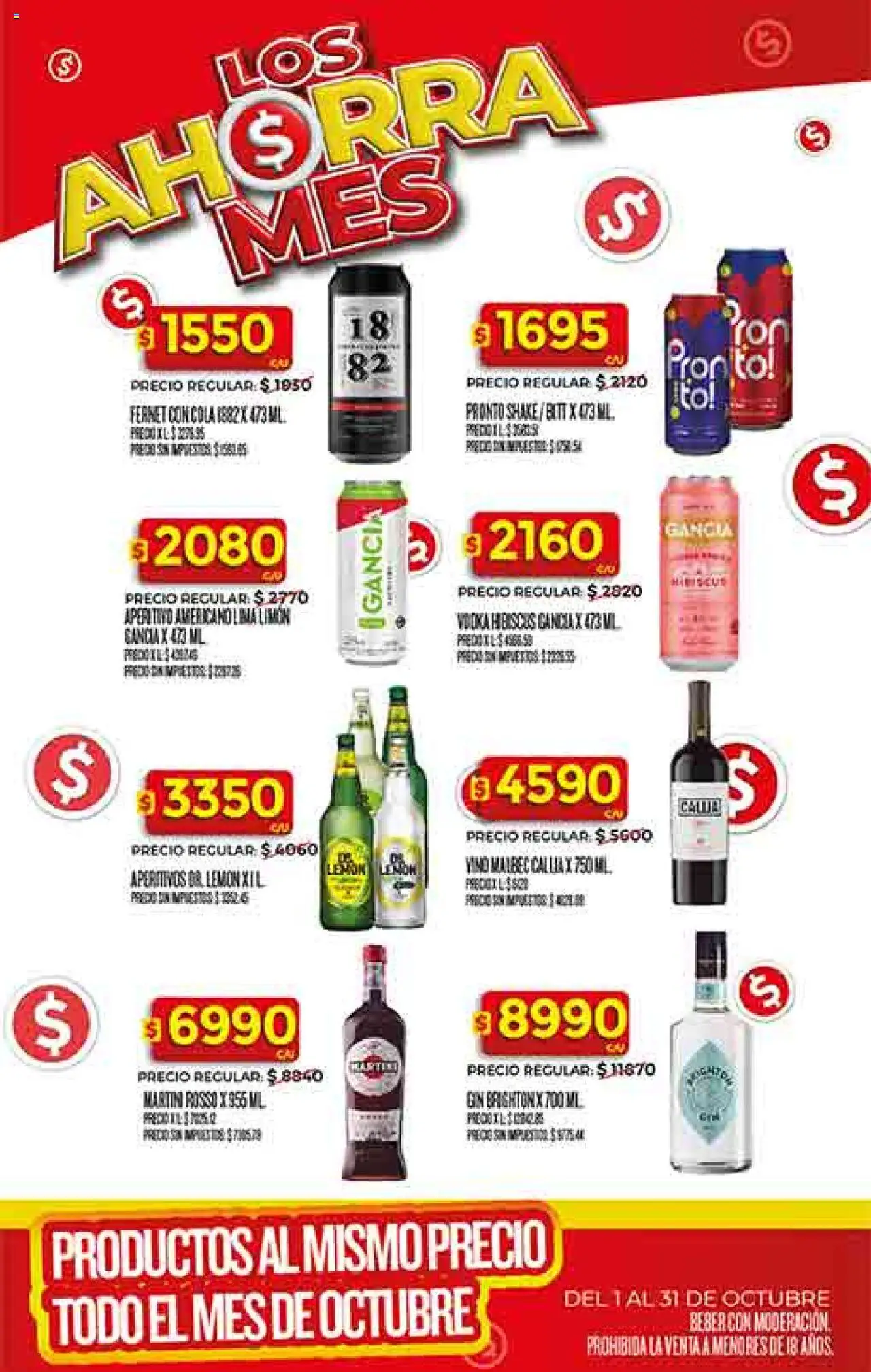 Supermercado DIA Ofertas │ válido desde el 08.10.2025 | Página: 39 | Productos: Vodka, Gin, Fernet