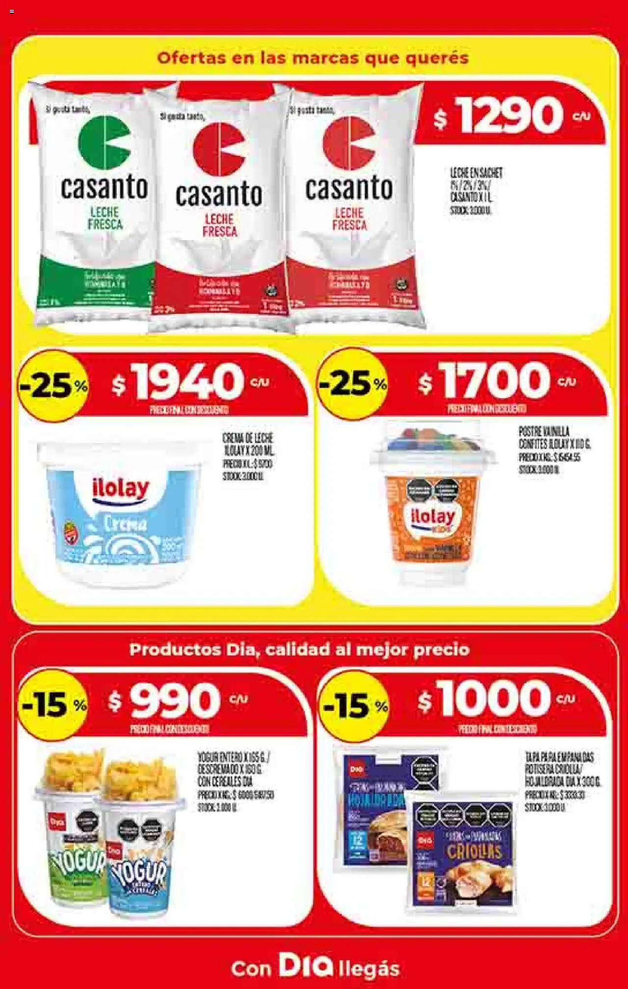 Supermercado DIA Ofertas │ válido desde el 27.08.2025 | Página: 7 | Productos: Crema de leche, Leche, Cereales, Crema