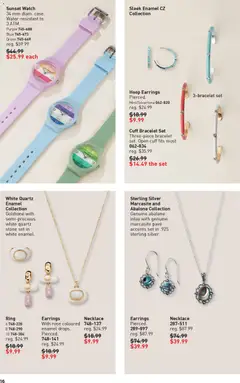 Preview of Sunset Watch, 34 mm diam. case. Water-resistant to 3 ATM. Purple 745-688, Blue 745-673, Green 745-669 from shop Avon valid from 01.01.2026 | Page: 16 | Products: Watch, Shoes