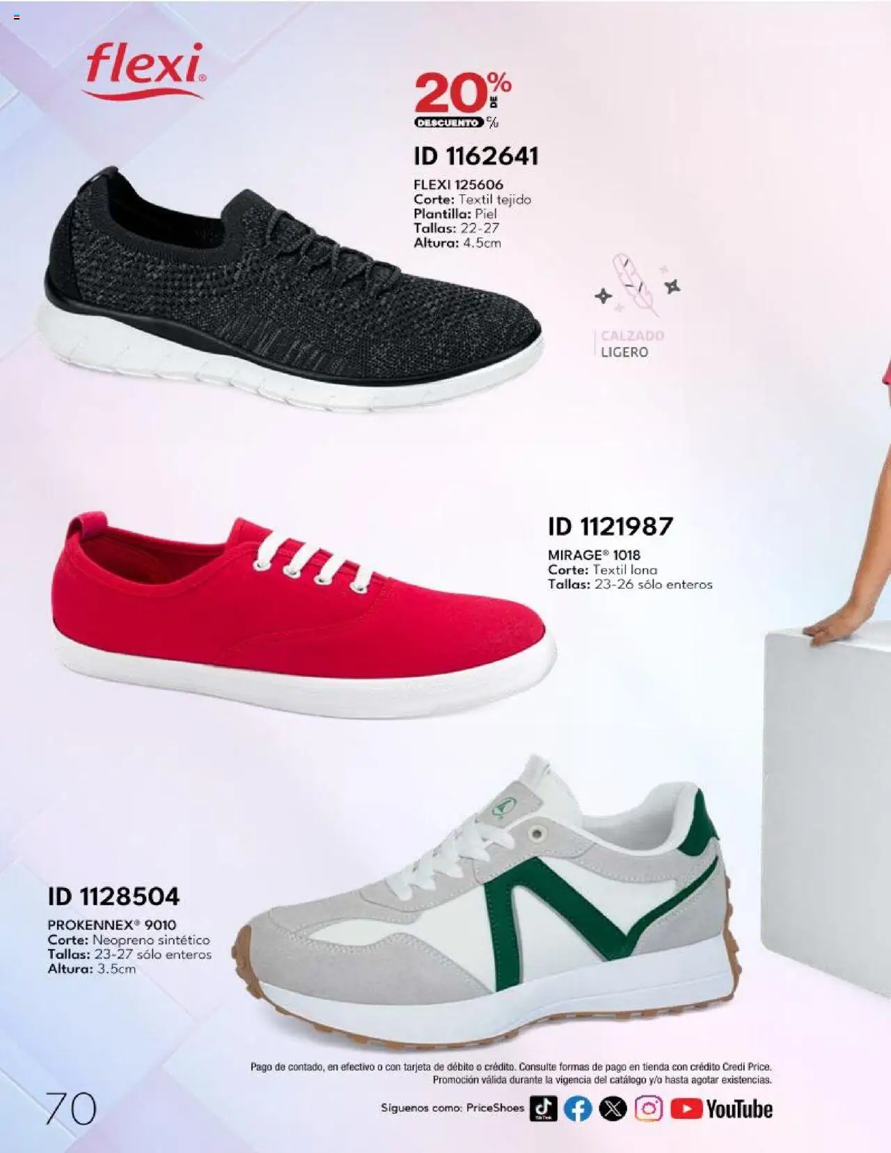 Nuevas ofertas de Price Shoes válidas en toda la República Mexicana desde el 28.04.2025. ¡Encuentra las mejores ofertas en Price Shoes catálogo Calzado PV 2025! | Página: 70 | Productos: Lona