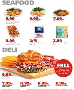Preview of HyVee weekly ads valid from 26.01.2026 | Page: 12 | Products: Ham, Fish, Beef, Seafood