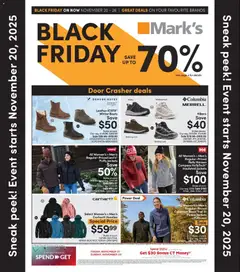 Preview of Mark's - Black Friday  from shop Mark's valid from 20.11.2025