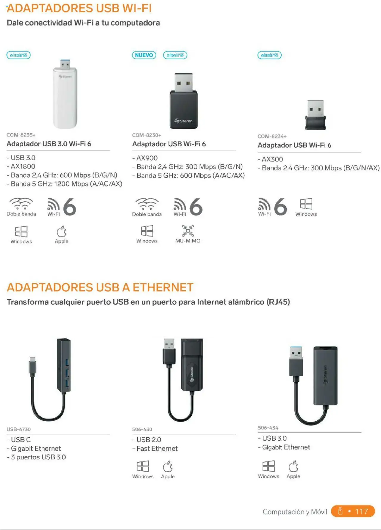 Nuevas ofertas de Steren válidas en toda la República Mexicana desde el 01.01.2025. ¡Encuentra las mejores ofertas en Steren catálogo! | Página: 135 | Productos: Usb, Computadora, Movil, Adaptador