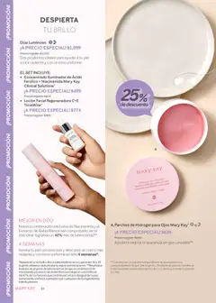 Nuevas ofertas de Mary Kay válidas en toda la República Mexicana desde el 01.07.2025. ¡Encuentra las mejores ofertas en Concentrado Iluminador de Ácido Ferúlico + Niacinamida Mary Kay Clinical Solutions®, Concentrado Iluminador de Ácido Ferúlico + Niacinamida! | Página: 57 | Productos: Iluminador, Brillo, Loción, Radiante