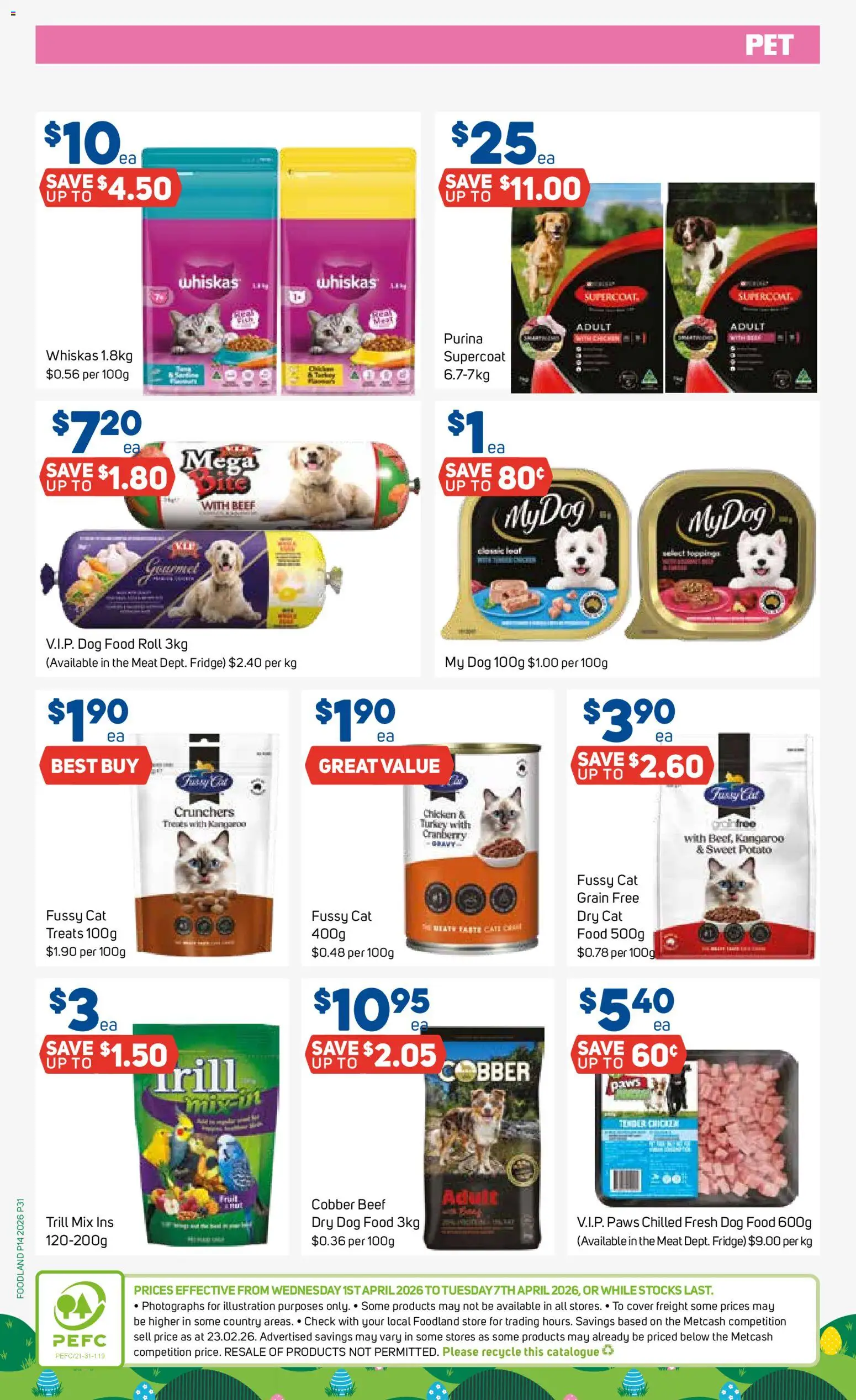 Foodland catalogue - valid from 01.04.2026 | Page: 31 | Products: Beef, Dog food, Turkey, Fridge
