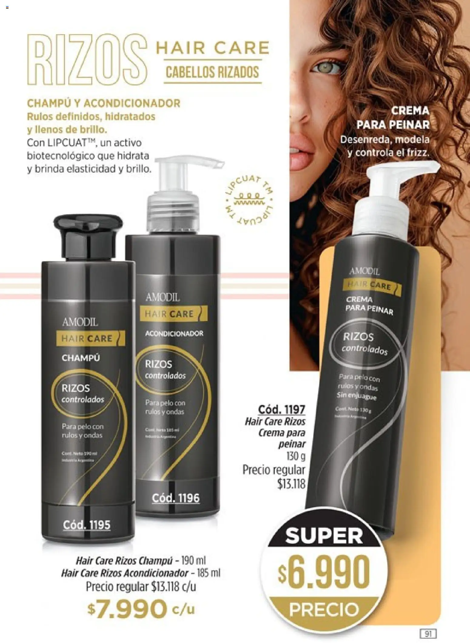Amodil - Campaña 18/2025 │ válido desde el 30.11.2025 | Página: 91 | Productos: Champú, Acondicionador, Crema